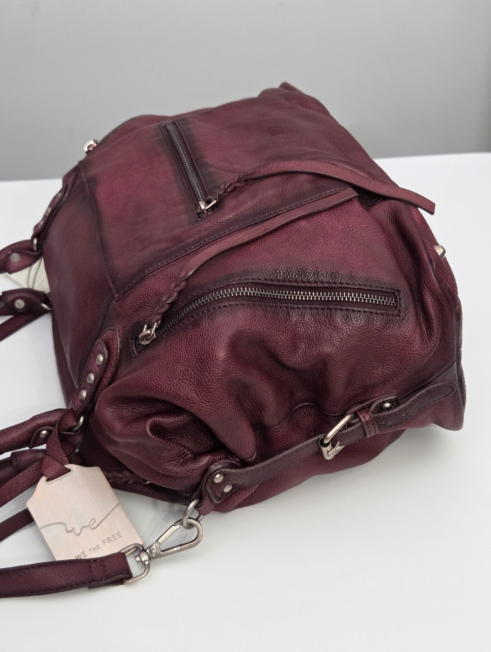 NWT FREE PEOPLE WE THE FREE EMERSON TOTE BAG - RED ROCK - Picture 6 of 11